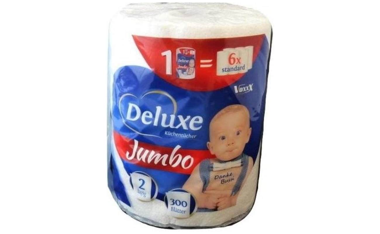 Deluxe Jumbo kuchynské utierky 60m 2vrstvy 300listov