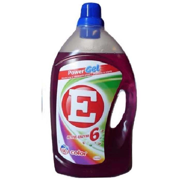 E- Power gel na farebné 60 praní 3l