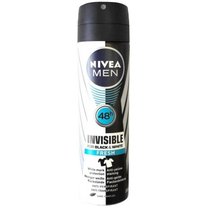 Nivea Men Invisible For Black & White Fresh deospray 150 ml