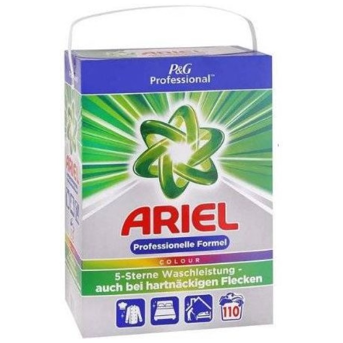 Ariel Professional Colour prací prášok na farebnú bielizeň 7,15kg 110 praní