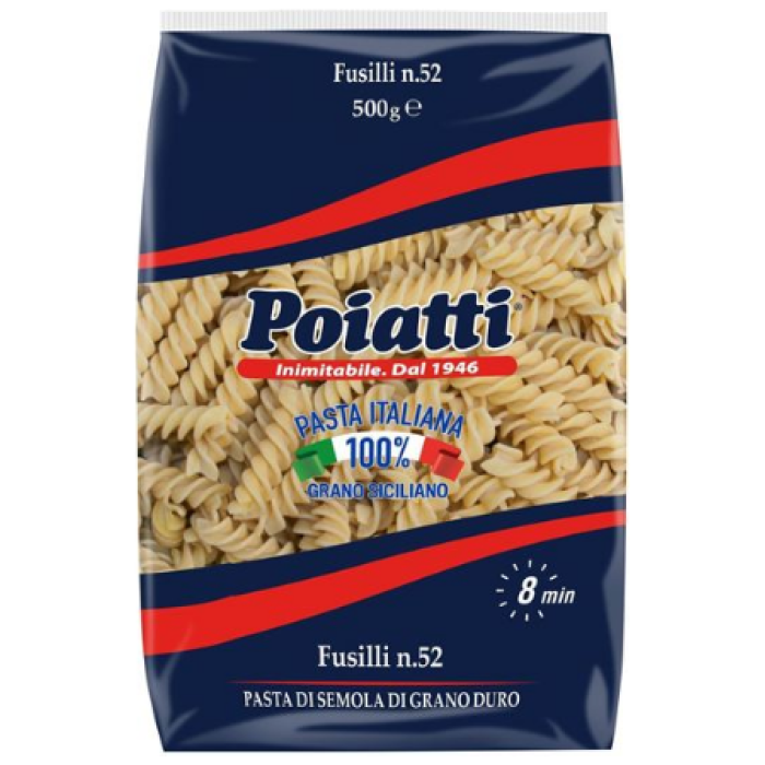 Poiatti fusilli n.52 talianske cestoviny 500 g