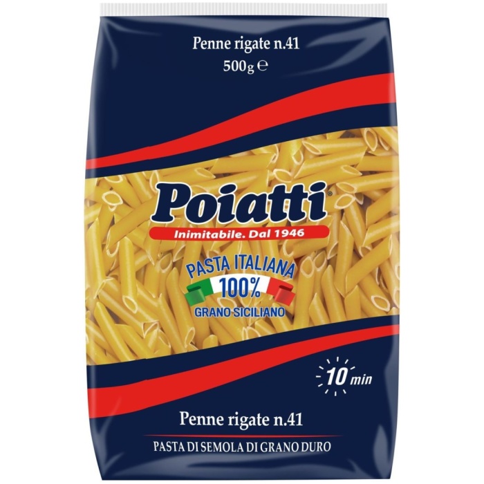 Poiatti penne rigate n.41 talianske cestoviny 500 g