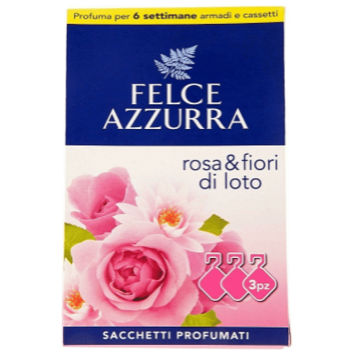 Felce Azzurra Rosa&fiori di loto vôňa do šatníka 3 ks