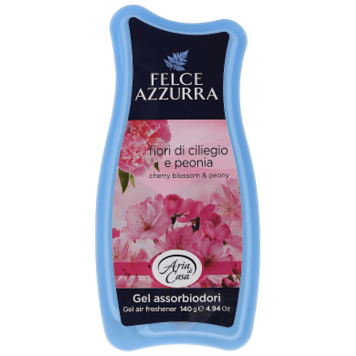 Felce Azzurra Fiori di ciliegio e peonia gélový osviežovač vzduchu 140 g