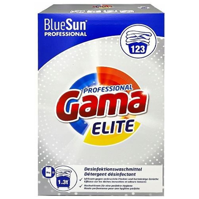 Gama Elite Professional univerzálny prací prášok 123 praní 8 kg