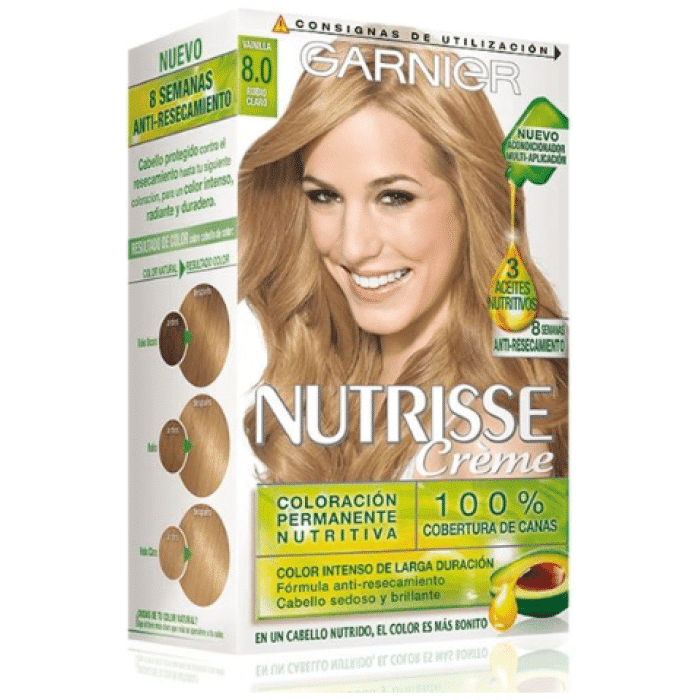 Garnier Nutrisse Créme N.8 farba na vlasy svetlá blond - vanilka