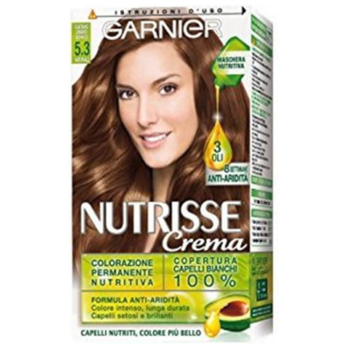 Garnier Nutrisse Créme N.5.3 farba na vlasy svetlo zlatohnedý lieskový orech