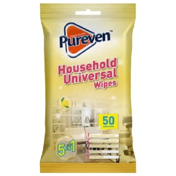 Pureven Household Universal Wipes univerzálne čistiace obrúsky 50 ks