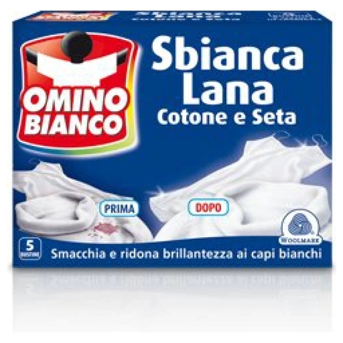 Omino Bianco Sbianca Lana odstraňovač škvŕn +bielidlo 5 ks
