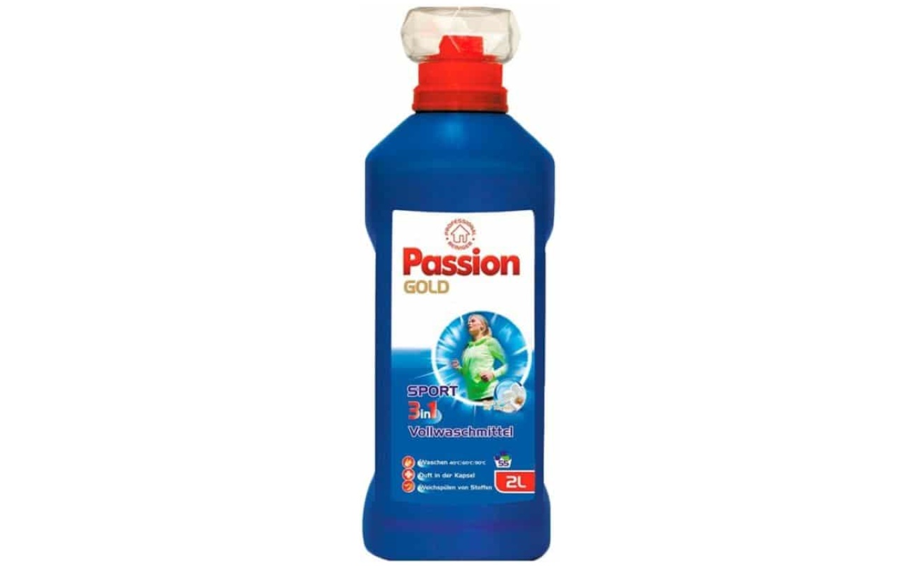 Passion Gold Sport univerzálny prací gél 3v1 55 praní 2l