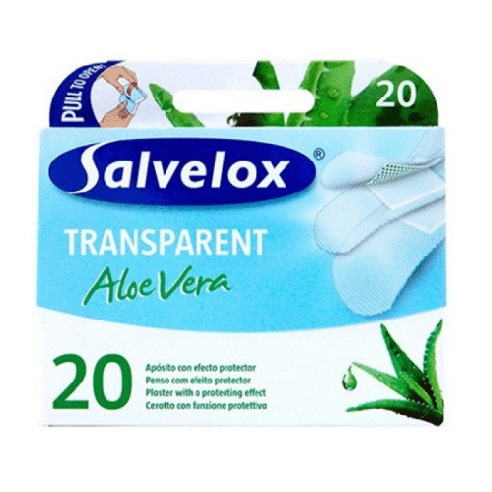 Salvelox Transparent Aloe Vera náplasť 20 ks