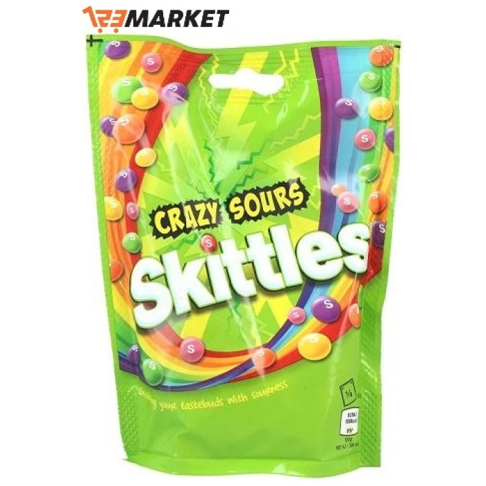 Skittles 152g Cukríky Crazy Sours