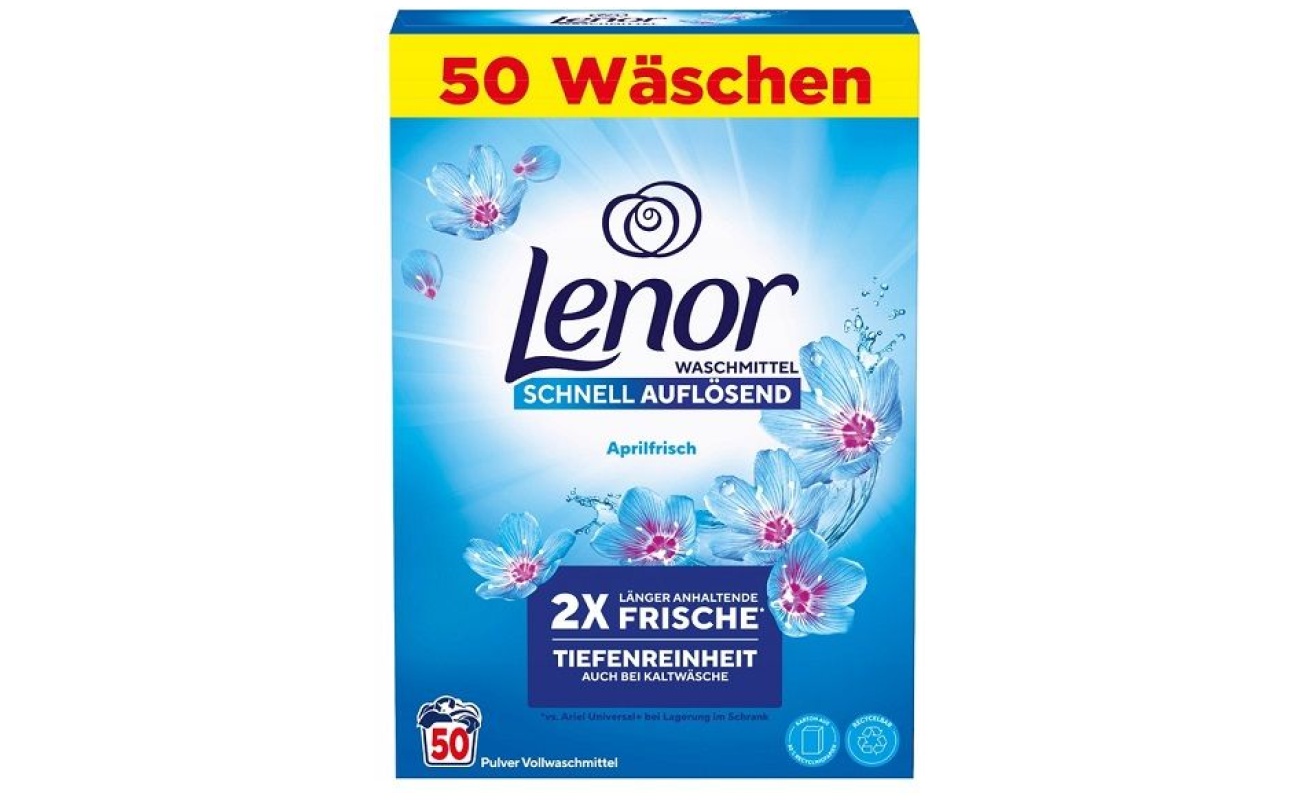 Lenor 50p 3kg Aprilfrisch Universal Práci prášok