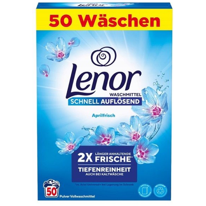 Lenor 50p 3kg Aprilfrisch Universal Práci prášok