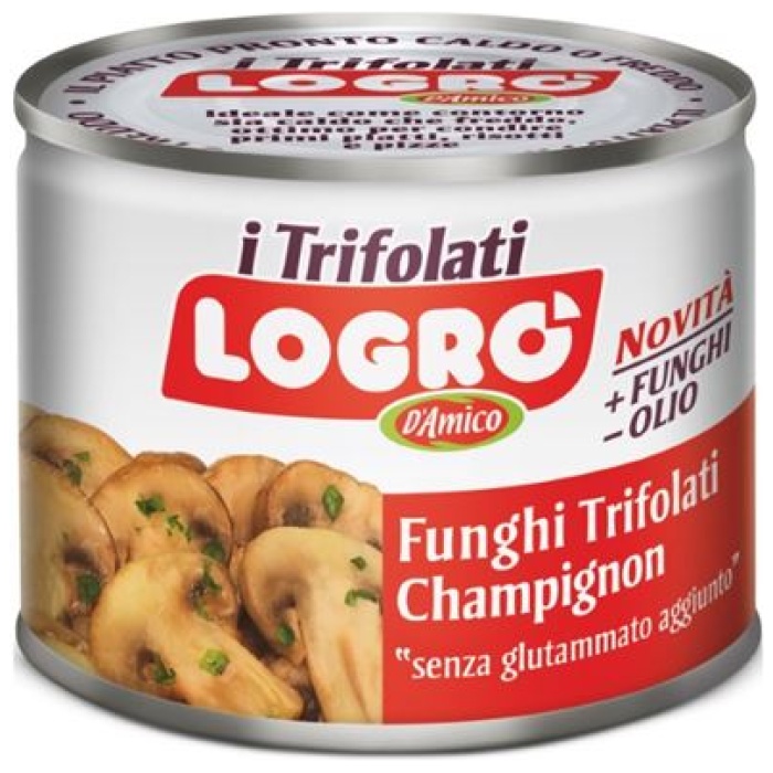 FUNGHI LOGRO TRIFOLATI LATTINA 180GR